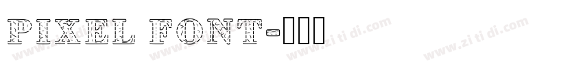 Pixel Font字体转换